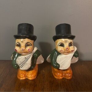 Anthropomorphic bug vintage salt and pepper shakers